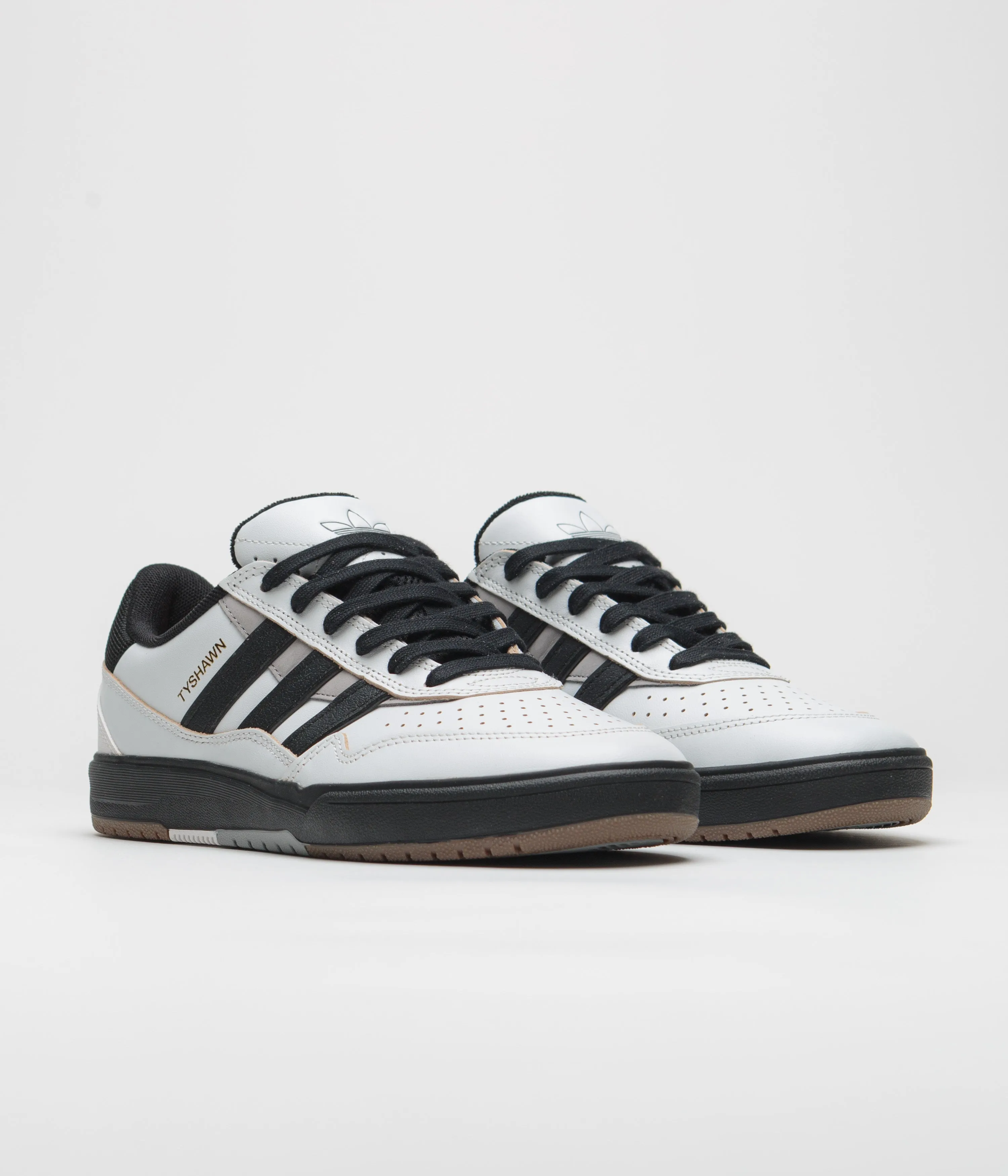 Adidas Tyshawn II Shoes - Crystal White / Core Black / Solid Grey