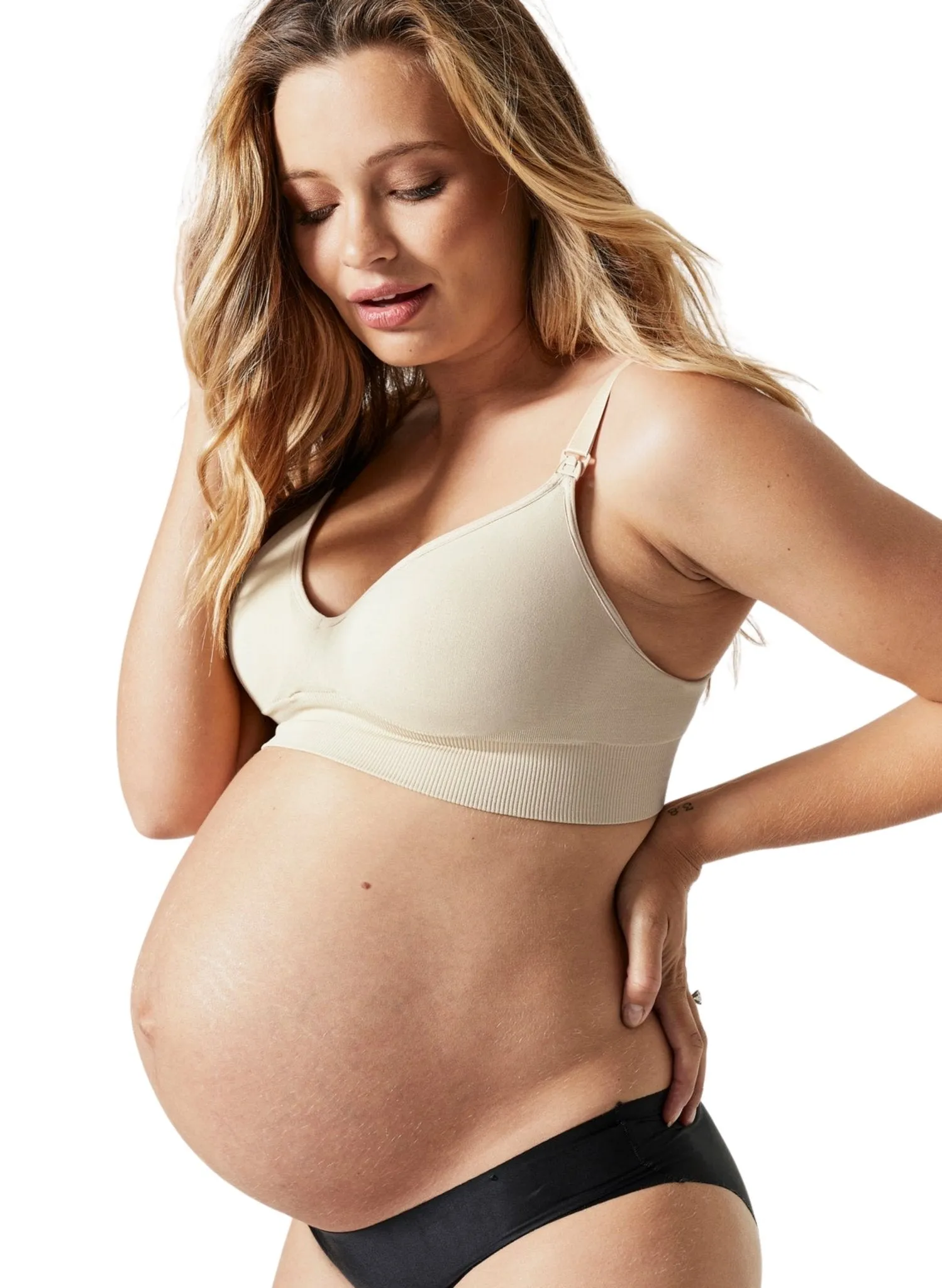 BLANQI Body Cooling Maternity & Nursing Bra - Bone