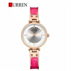 CURREN Original Brand Stainless Steel Band Wrist Watch For Women With Brand (Box & Bag)-9058