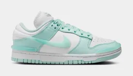 Dunk Low Twist Womens Lifestyle Shoes (Jade Ice/White)