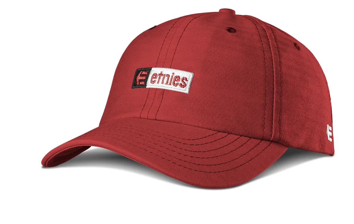 Etnies New Box Strapback Hat-Red