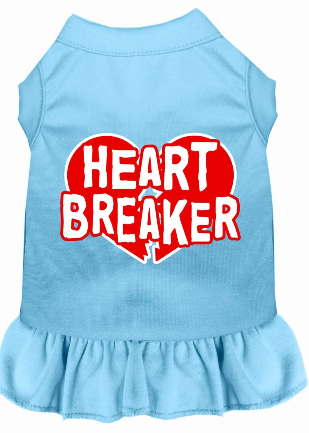 Heart Breaker Screen Print Dress Baby Blue 4x (22)