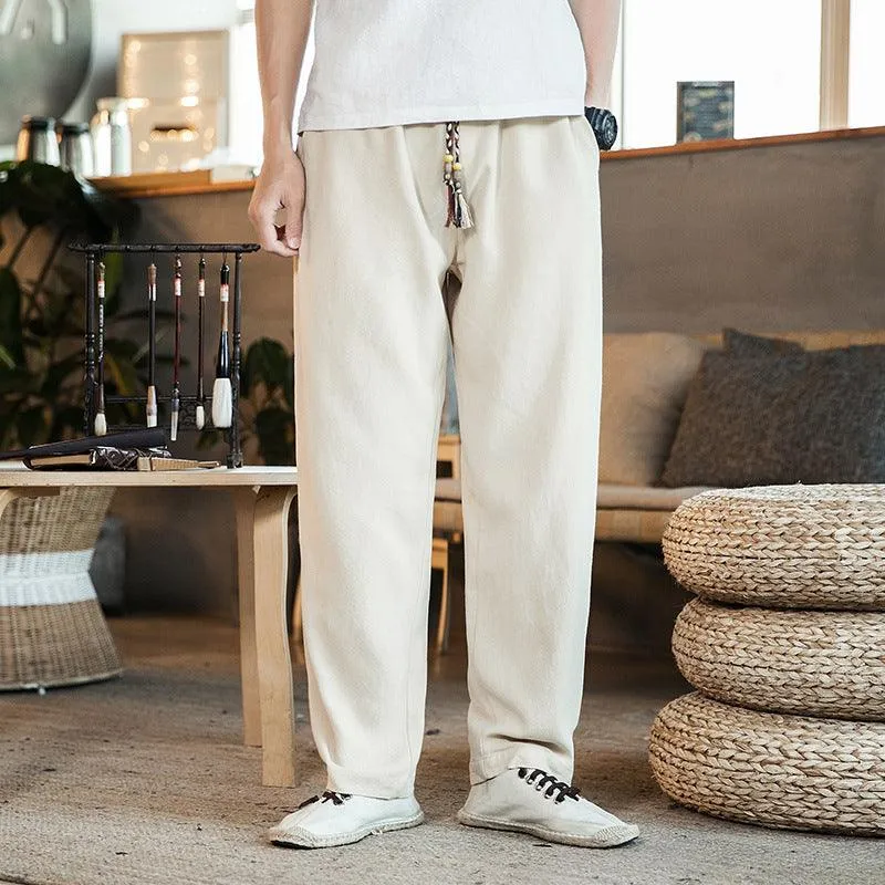 Linen casual pants