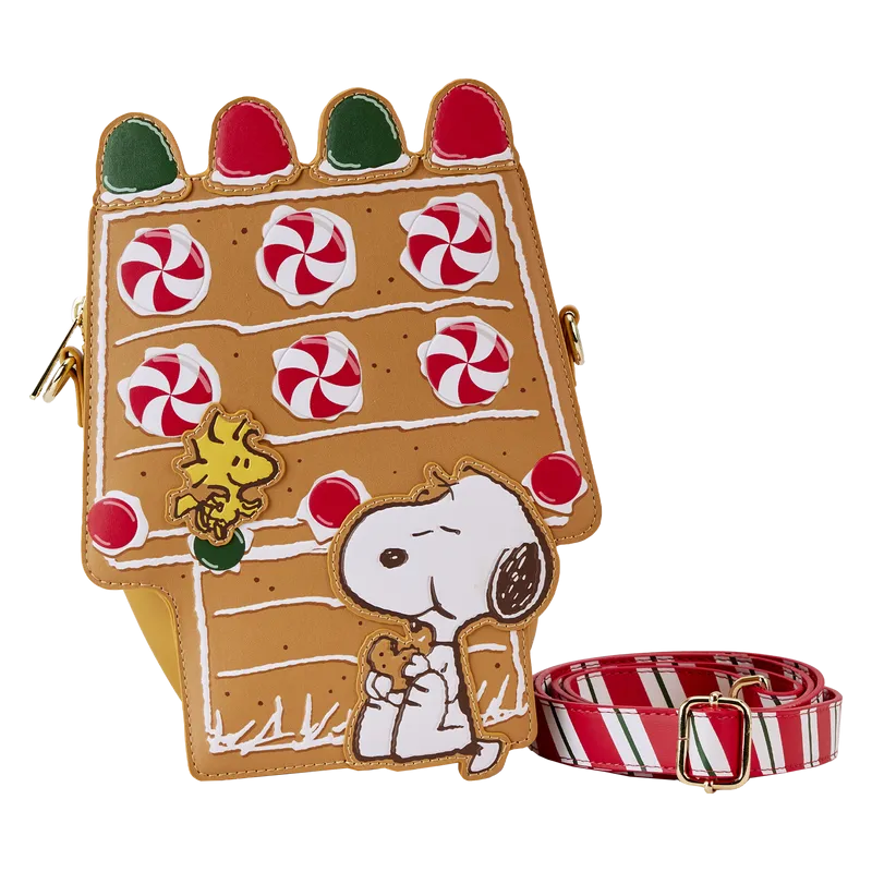 Loungefly Peanuts Snoopy Gingerbread House Scented Crossbody Bag