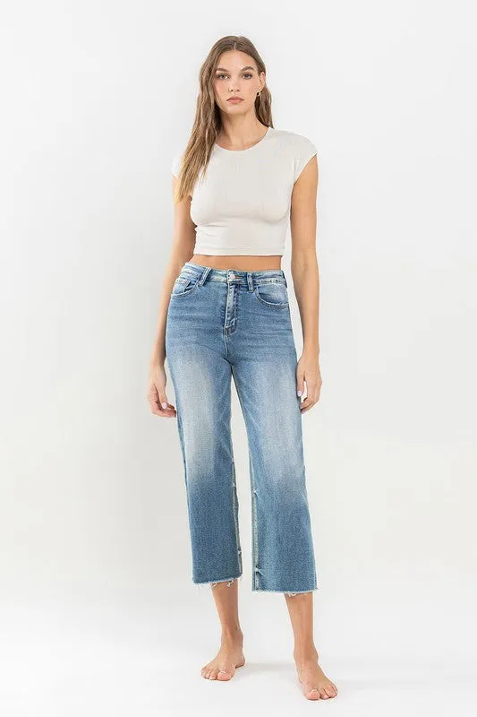 Mischief High Rise Crop Wide Leg Jeans