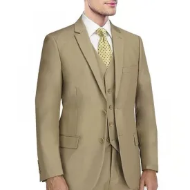 New York Man Italian Designer Camel 2 Piece Suit (available in Slim or Modern fit)