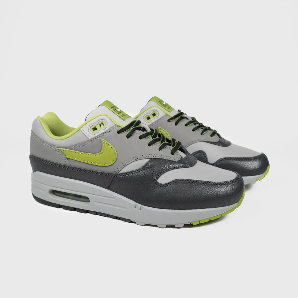 Nike - HUF x Air Max 1 Shoes - Anthracite / Pear - Medium Grey - Flat Pewter