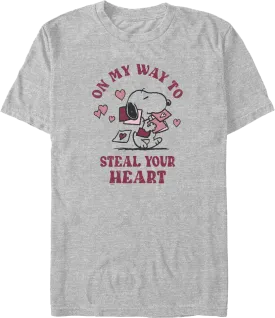 On My Way To Steal Your Heart Peanuts T-Shirt