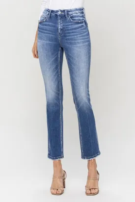 Poised High Rise Slim Straight Jeans