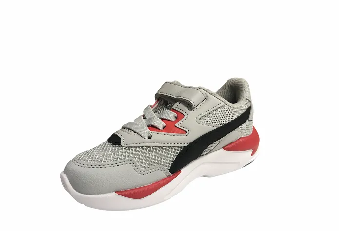 Puma scarpa sneakers da bambino X-Ray Lite AC Ps 374395 13 bianco sporco-nero-rosso