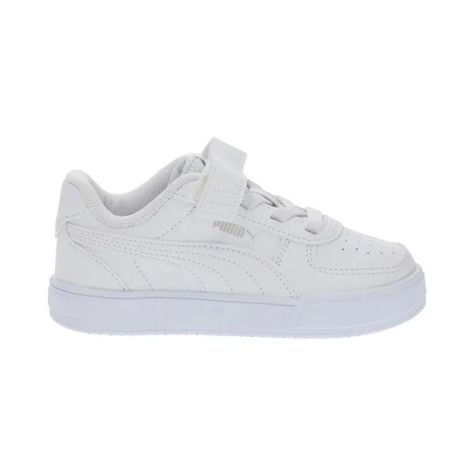 Puma Scarpa sneakers da ragazzi con elastico e velcro Caven 2.0 393839 02 bianco