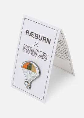 RÆBURN × PEANUTS SNOOPY PARACHUTE PIN BADGE