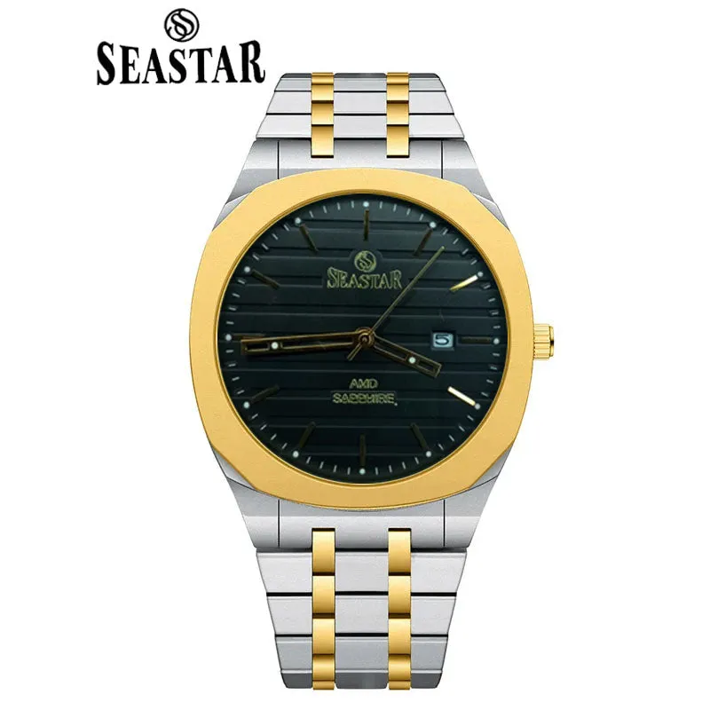 SEASTAR Original Brand Stainless Steel Band Wrist Watch For Men With Brand (Box & Bag)-2410