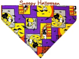 Snoopy Halloween Dog Bandana Over the Collar dog bandana Dog collar bandana Petcollarshandmade