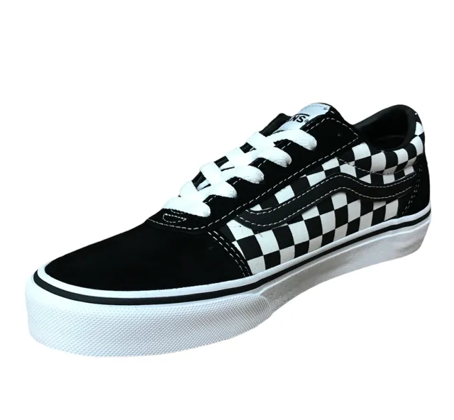 Vans scarpa sneakers da vragazzo a scacchi Ward VN038J9PVJ1 nero-bianco