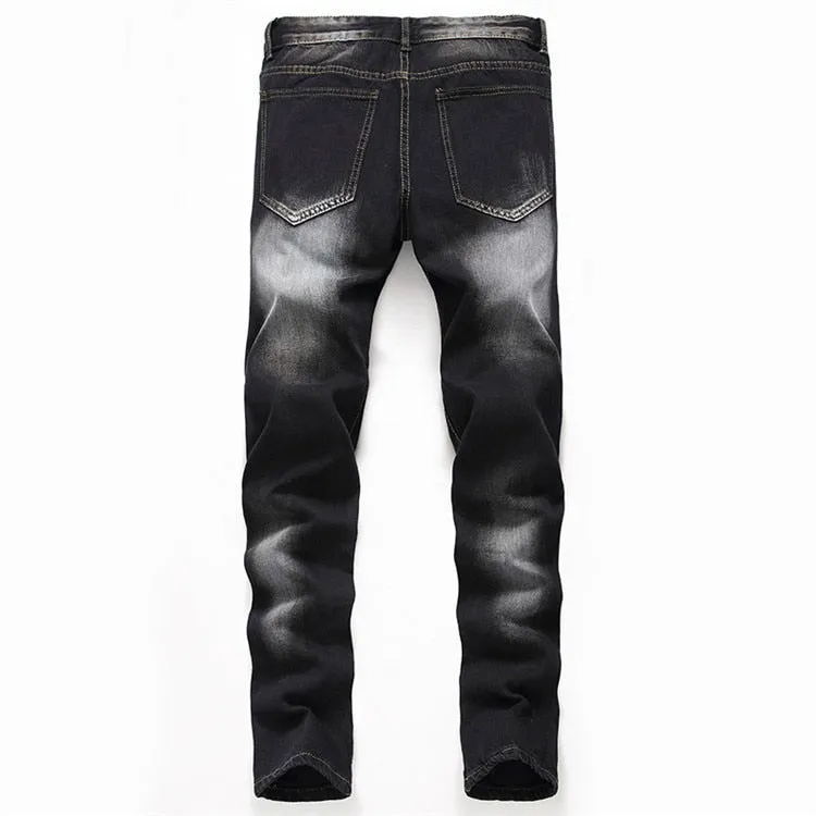 West Louis™ Middle Waist High Stretch Jeans