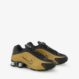 Women's Shox R4 Black | Metallic Gold | Metallic Silver