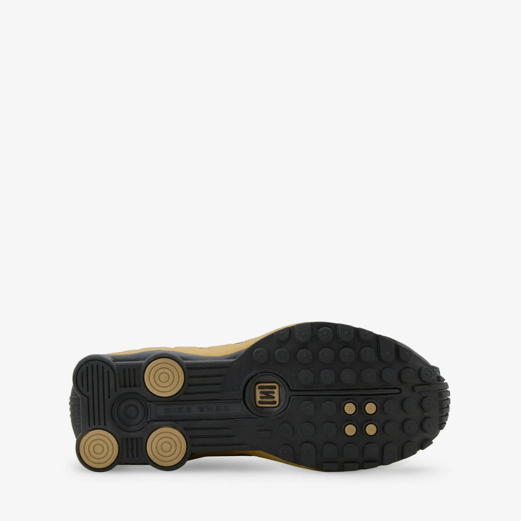 Women's Shox R4 Black | Metallic Gold | Metallic Silver