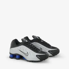 Women's Shox R4 Black | Metallic Silver | Racer Blue